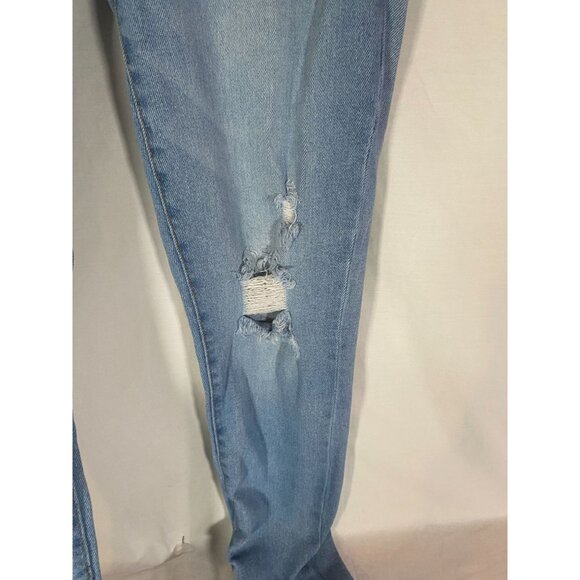 Kendall & Kylie Women's Blue Size 1/25 Skinny Distressed 5 Pocket Jeans - Picture 9 of 10